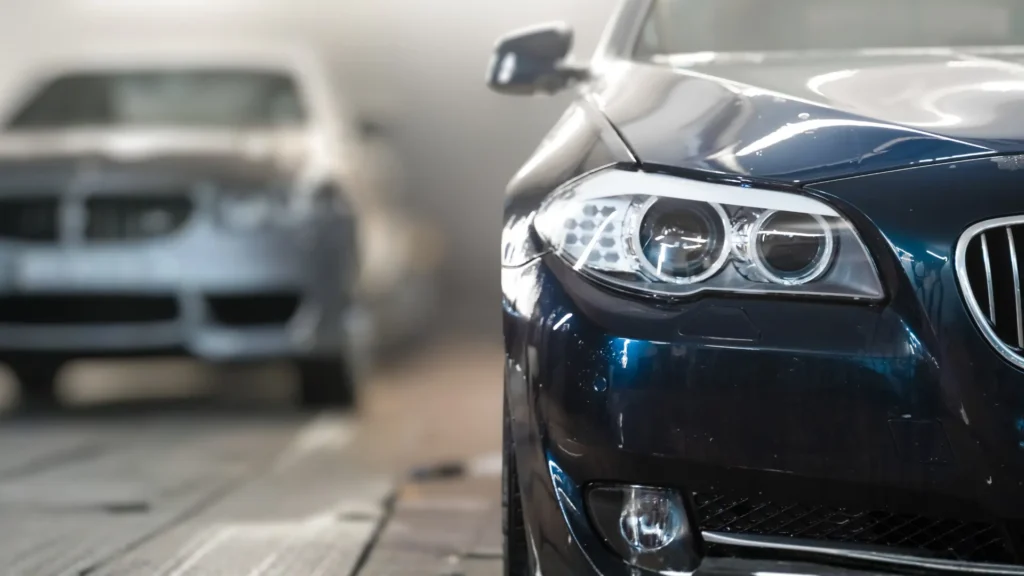 a used car for sale in showroom